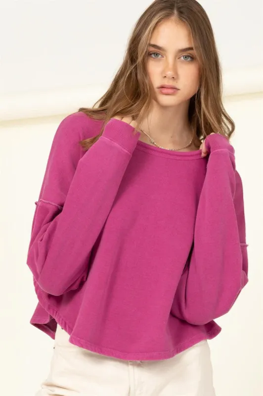 Leisure Loving Oversized Sweatshirt sold by The Dogwood Boutique