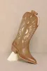 Tan Western Mid Boots sold by The Dogwood Boutique