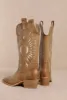 Tan Western Mid Boots sold by The Dogwood Boutique