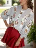 Nutcracker Round Neck Long Sleeve Sweatshirt sold by The Dogwood Boutique