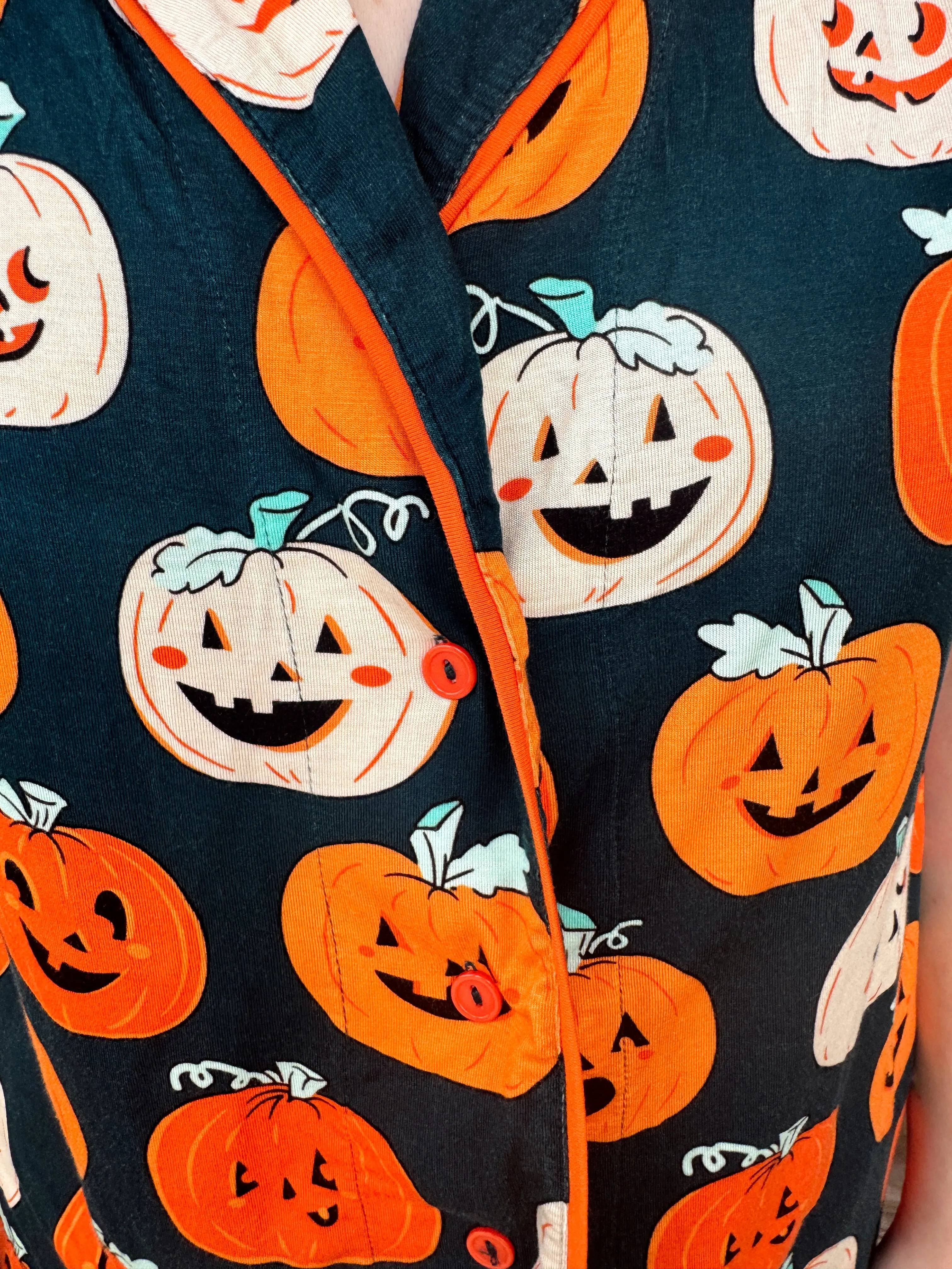 Emerald Pumpkin Pajama Set sold by The Dogwood Boutique product image thumbnail 5