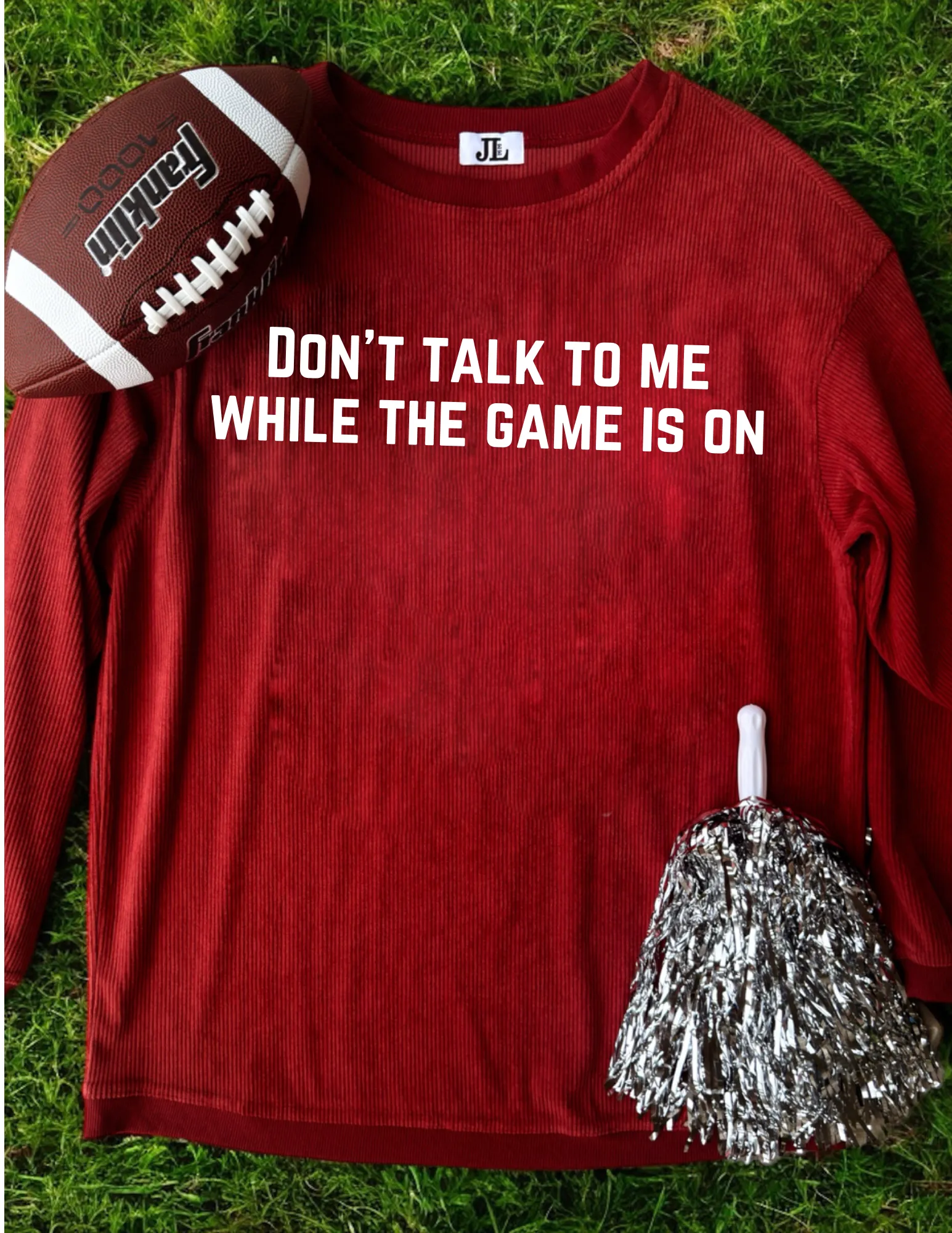 Don’t Talk To Me Corded Crew sold by The Dogwood Boutique product image thumbnail 5