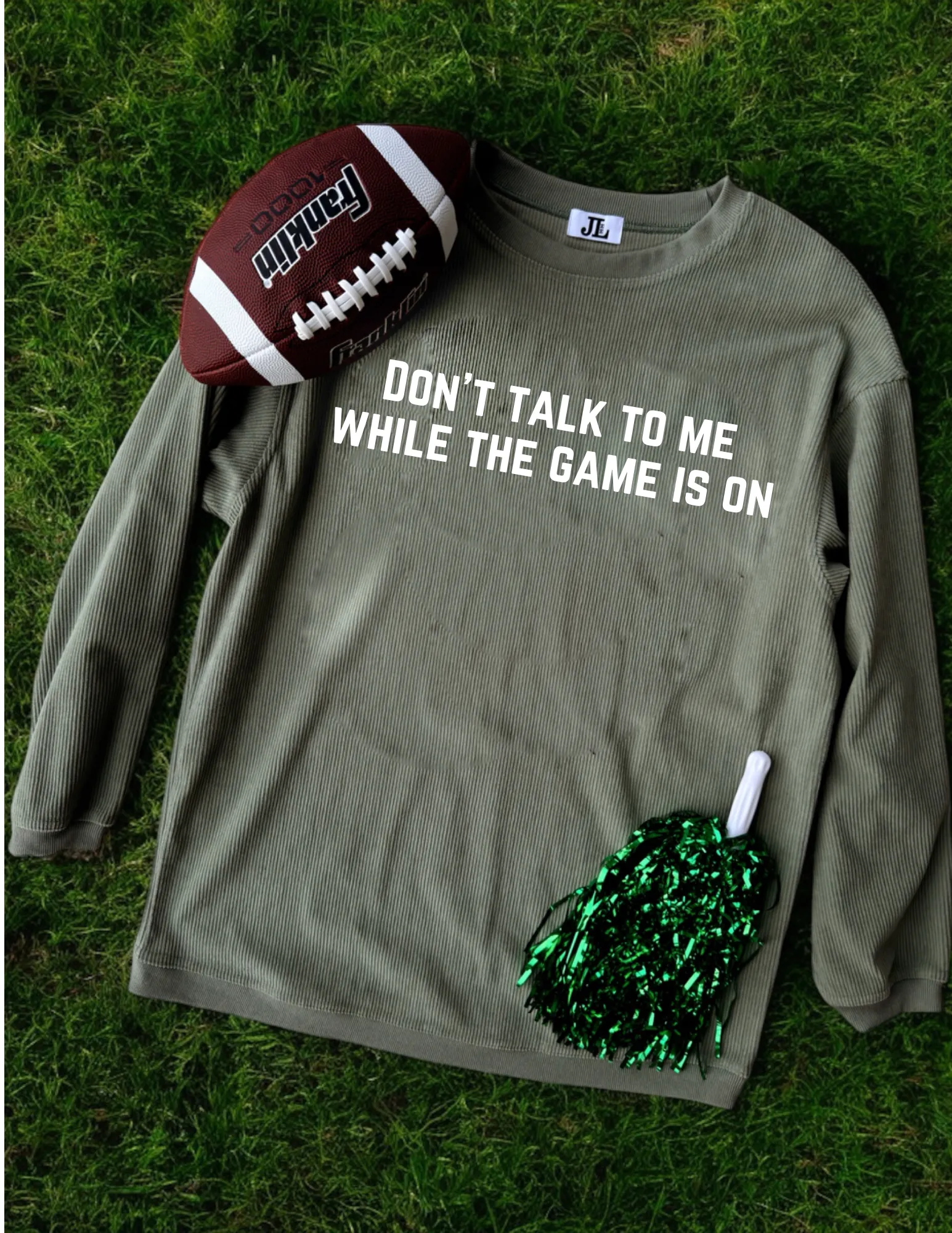 Don’t Talk To Me Corded Crew sold by The Dogwood Boutique product image thumbnail 3