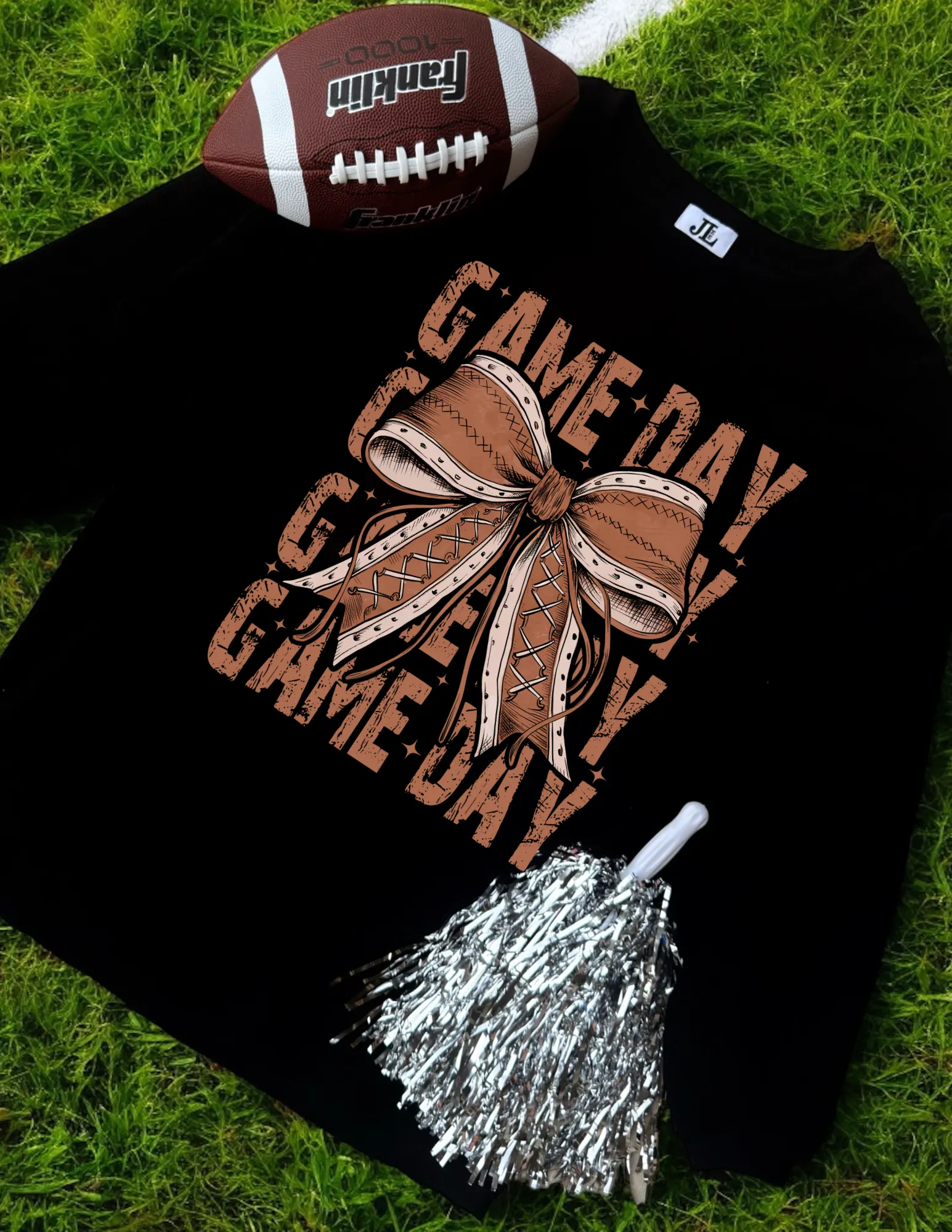 Gameday Sparkle Bow Corded Crew sold by The Dogwood Boutique product image thumbnail 4