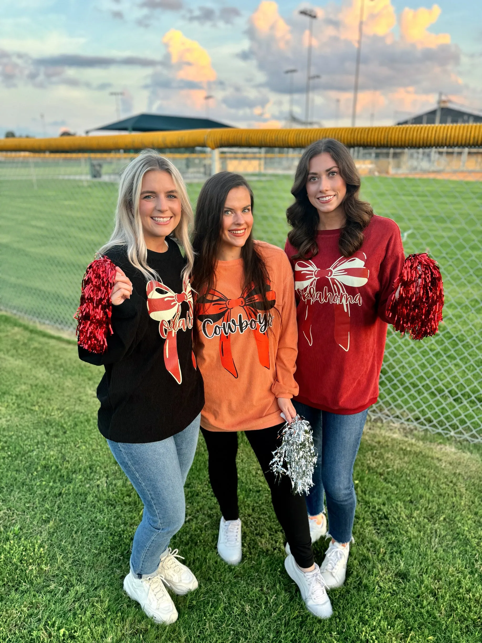 Cowboys Bow Corded Crew sold by The Dogwood Boutique product image thumbnail 3