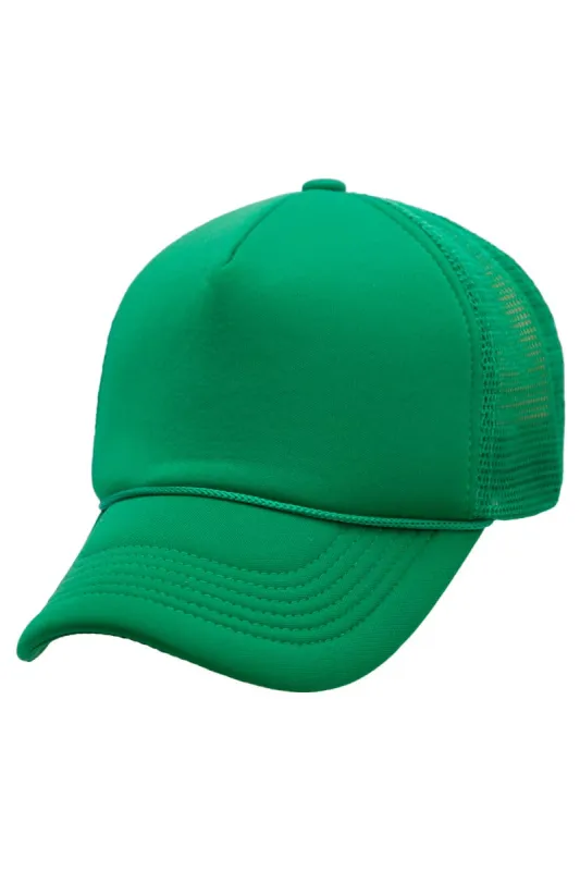 Candy Cane Christmas Club Kelly Green Foam Trucker Hat sold by The Dogwood Boutique