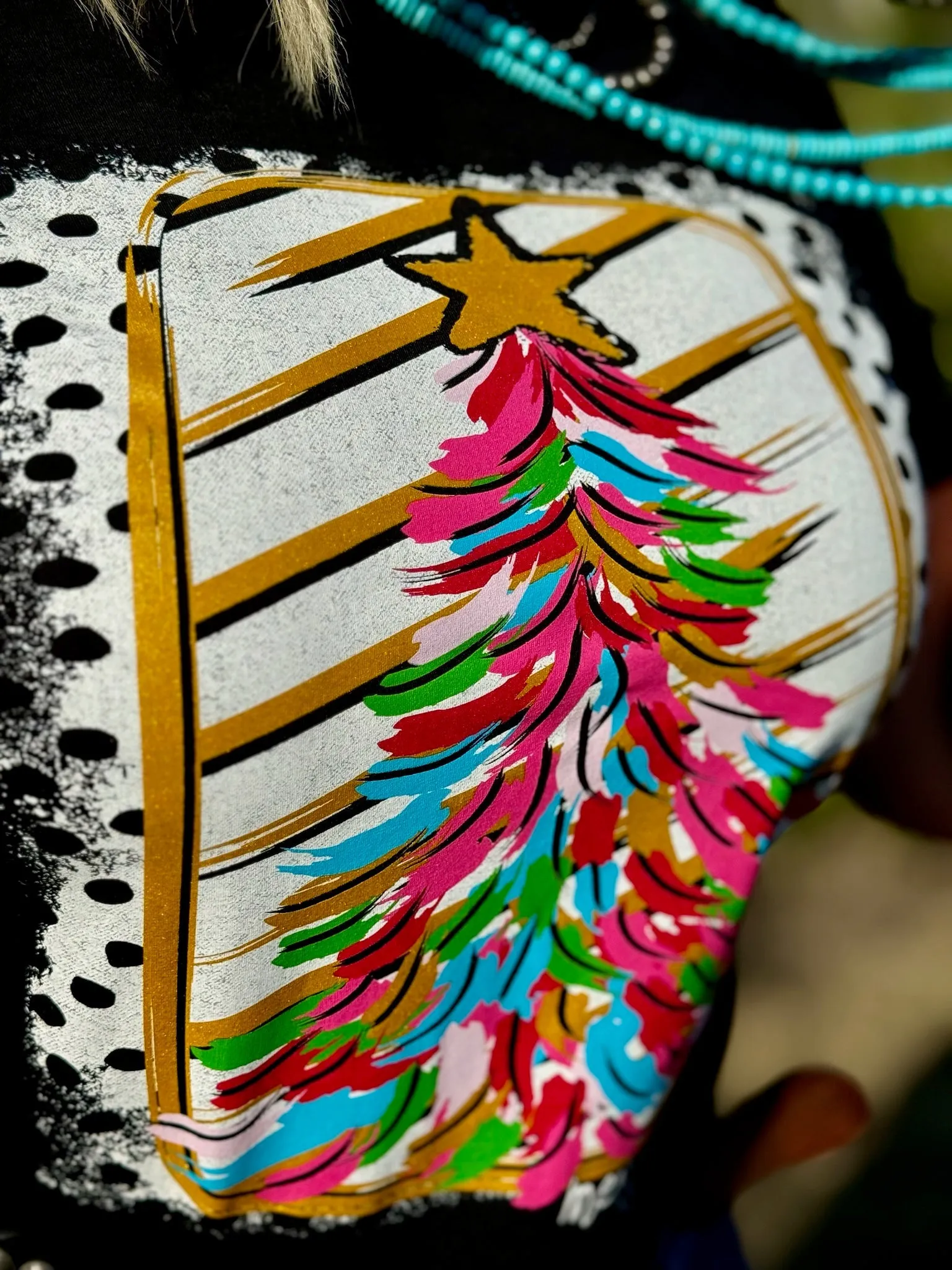 Paintbrush Christmas Tree Long Sleeve & Sweatshirt sold by The Dogwood Boutique