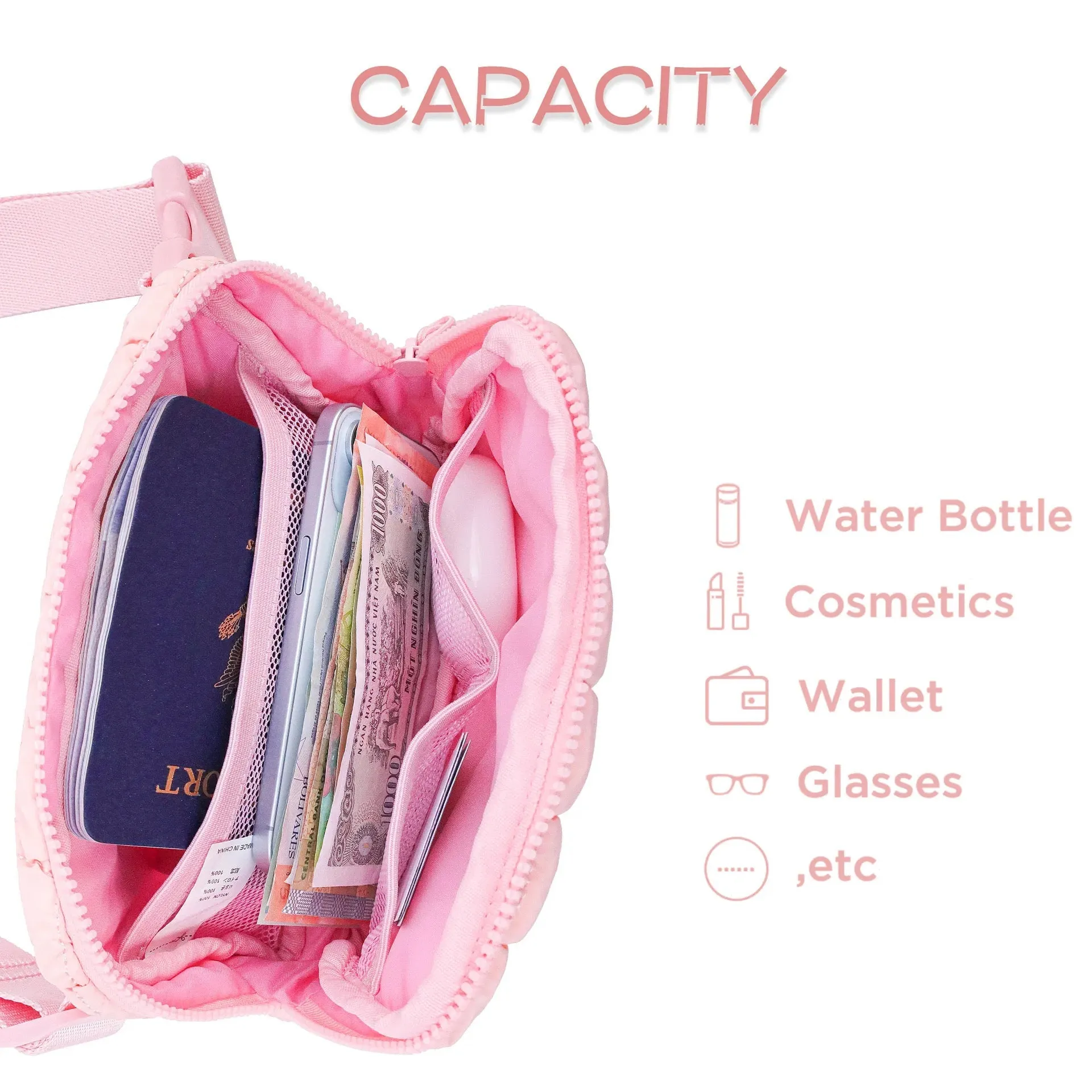 Quilted Puffer Belt Bag sold by The Dogwood Boutique product image thumbnail 2