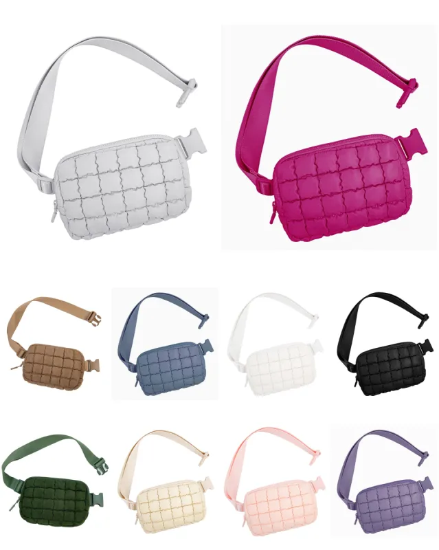 Quilted Puffer Belt Bag sold by The Dogwood Boutique