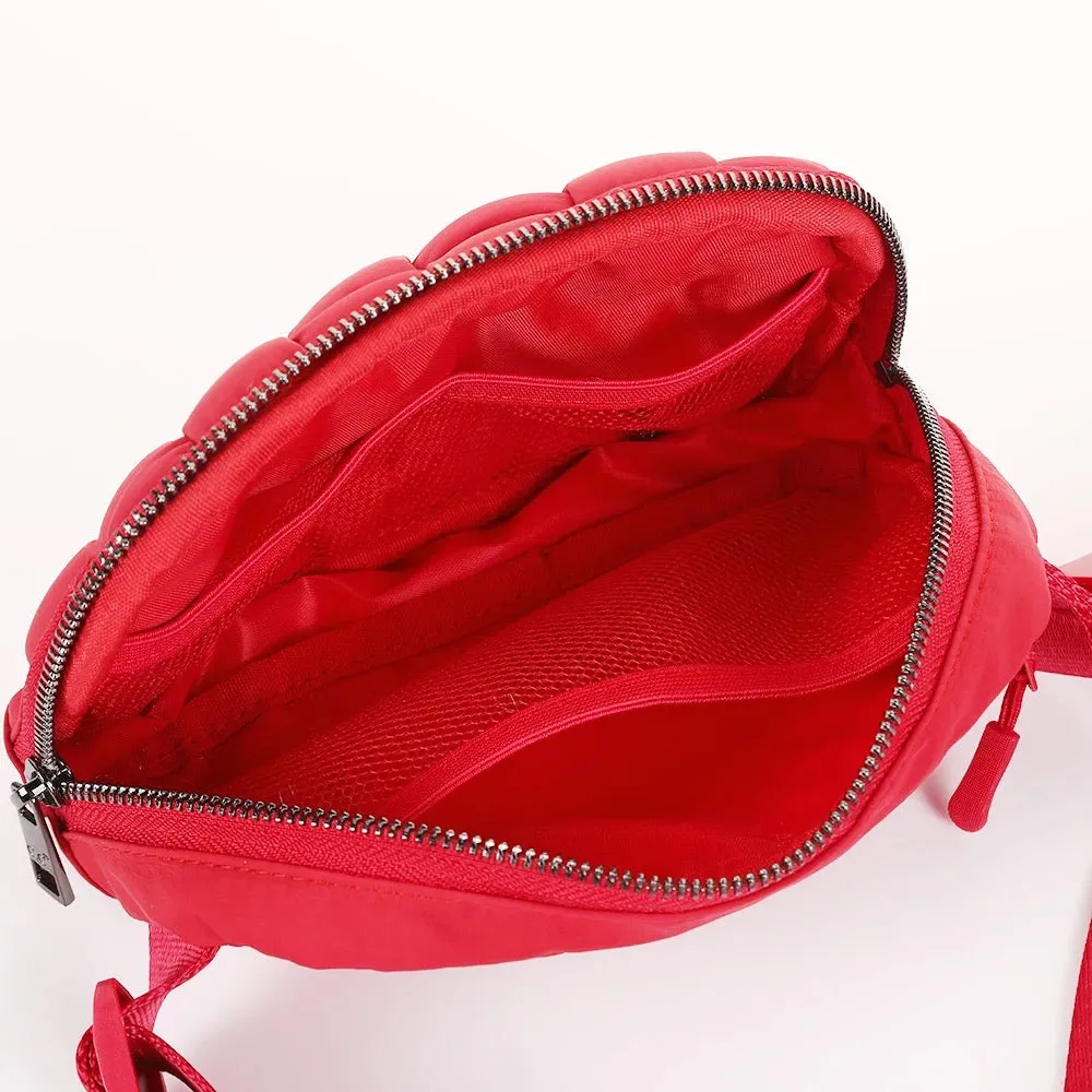 Quilted Puffer Belt Bags (back zipper) sold by The Dogwood Boutique product image thumbnail 5