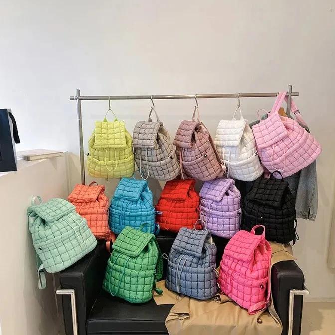 Puffer Quilted Backpacks sold by The Dogwood Boutique