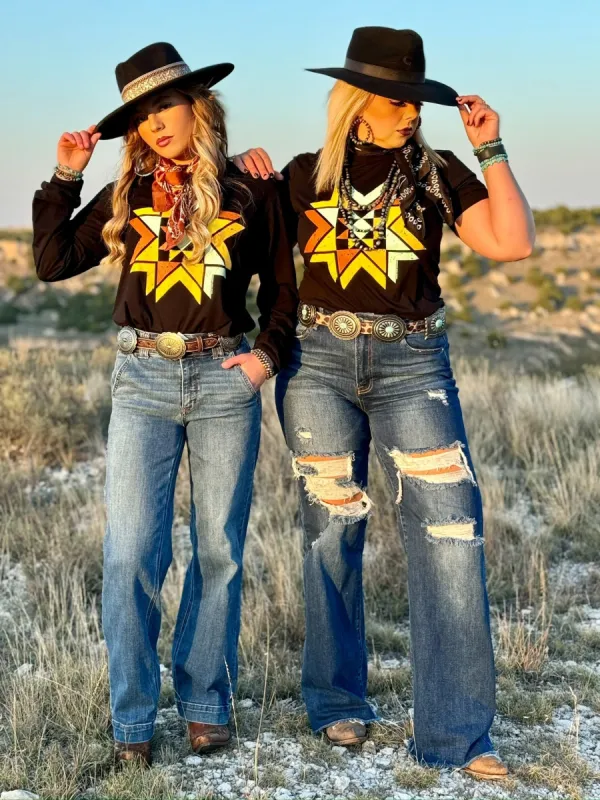 Quilted Aztec in Multicolor Ink sold by The Dogwood Boutique