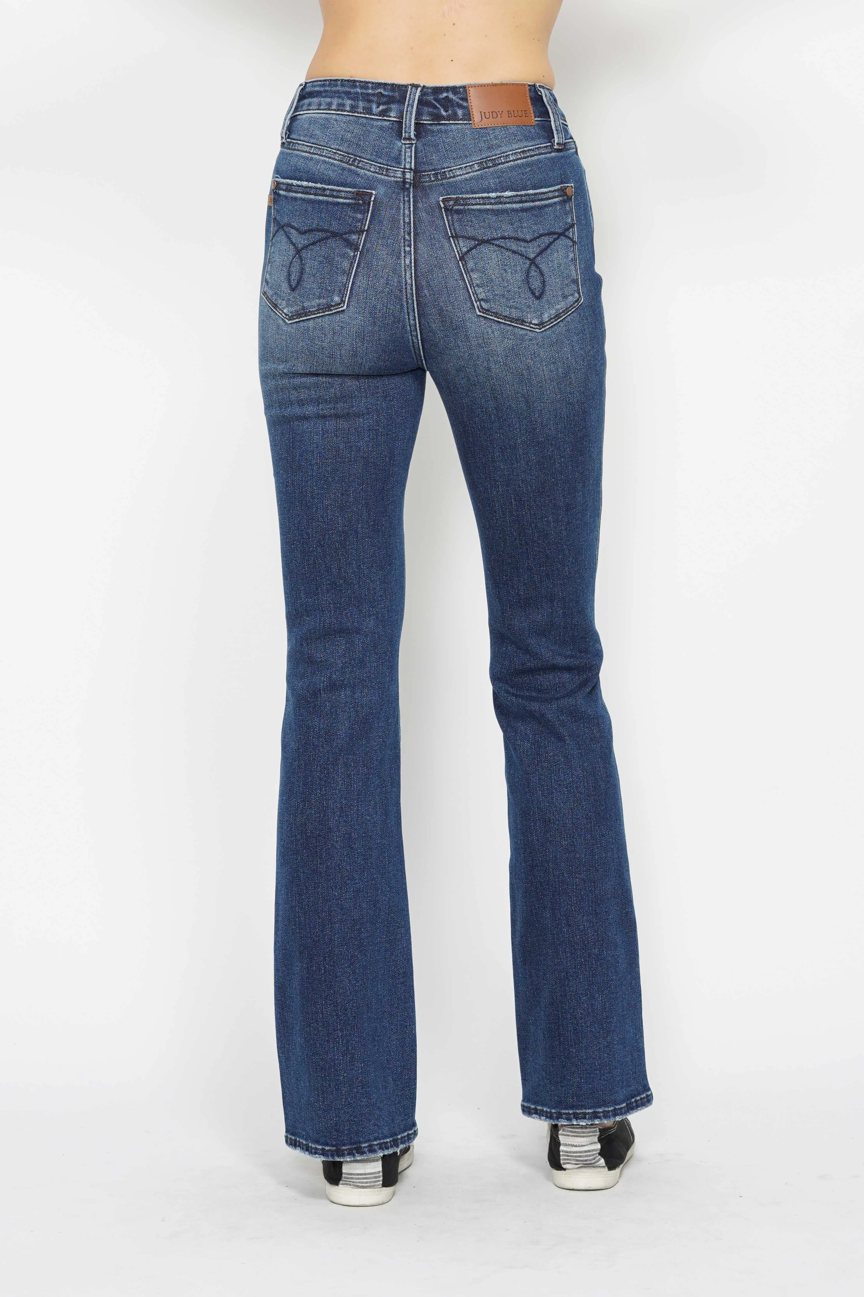 Judy Blue High Waist Boot Cut Jeans SHORT sold by The Dogwood Boutique product image thumbnail 4