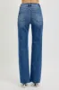 RISEN Tummy Control High Rise Raw Cut Jeans sold by The Dogwood Boutique