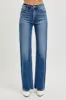 RISEN Tummy Control High Rise Raw Cut Jeans sold by The Dogwood Boutique