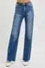 RISEN Tummy Control High Rise Raw Cut Jeans sold by The Dogwood Boutique