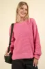 Pink Oversized Knit Sweater sold by The Dogwood Boutique