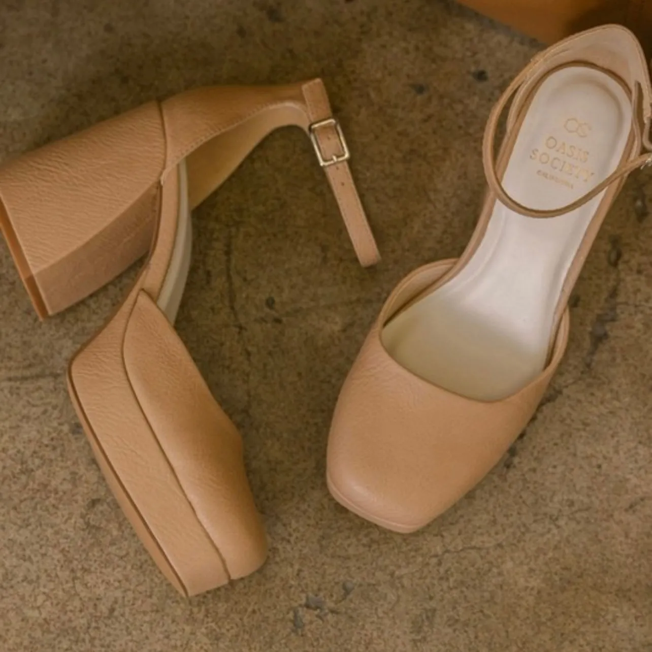 Apricot Chunky Platform Mary Jane’s sold by The Dogwood Boutique product image thumbnail 3