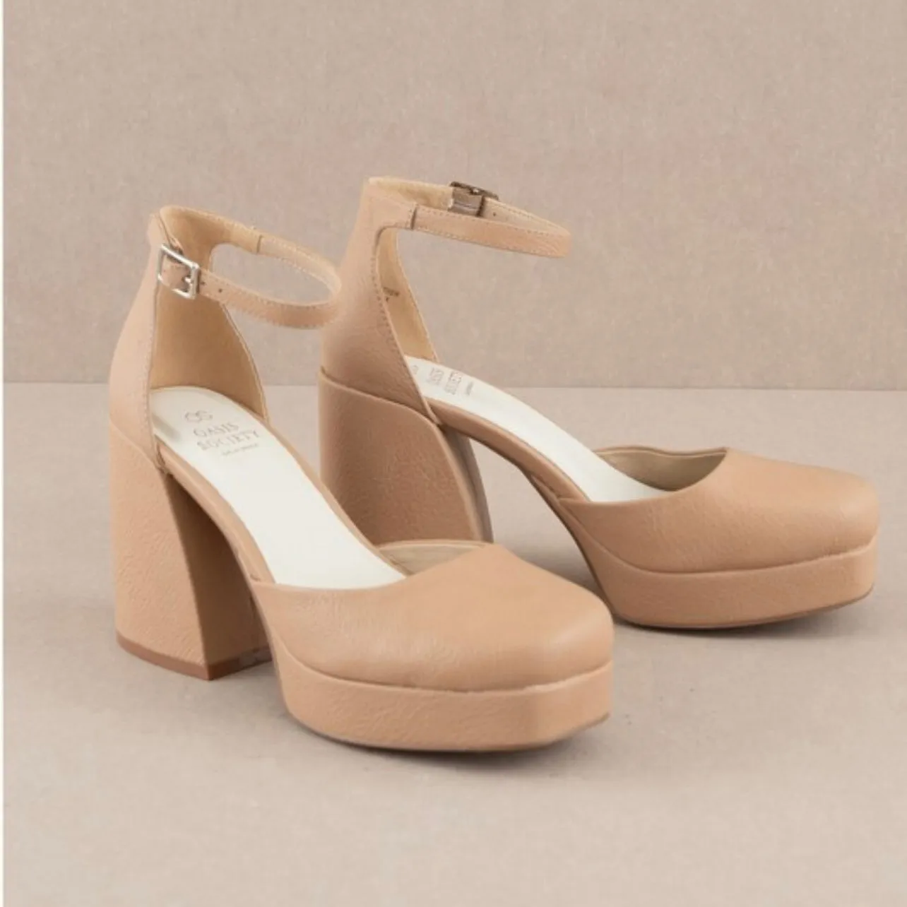 Apricot Chunky Platform Mary Jane’s sold by The Dogwood Boutique product image thumbnail 2