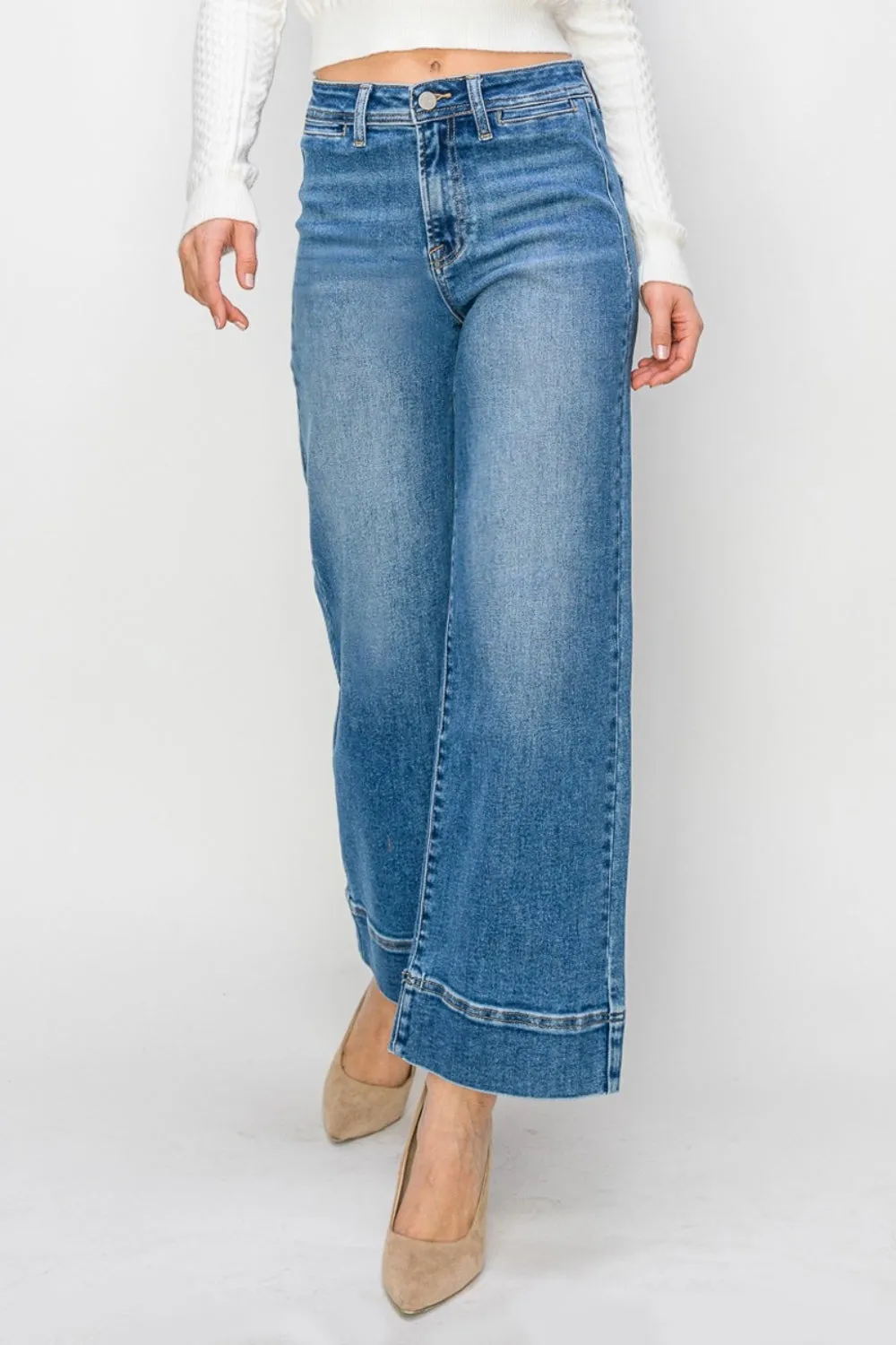 RISEN Full Size High Rise Wide Leg Jeans sold by The Dogwood Boutique product image thumbnail 4
