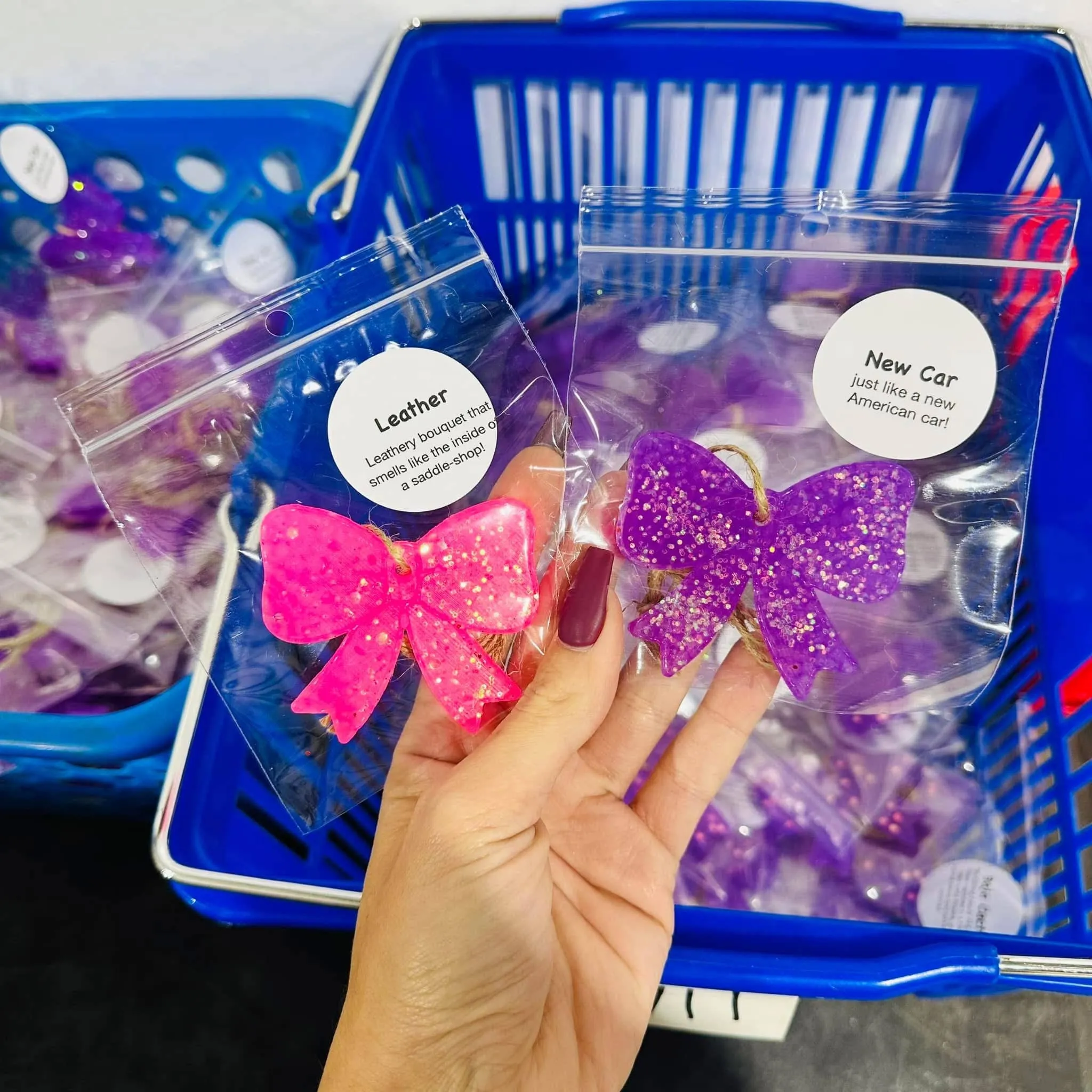 Mini Bow Car Freshie sold by The Dogwood Boutique