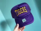 Tigers embroidered foam trucker hat sold by The Dogwood Boutique