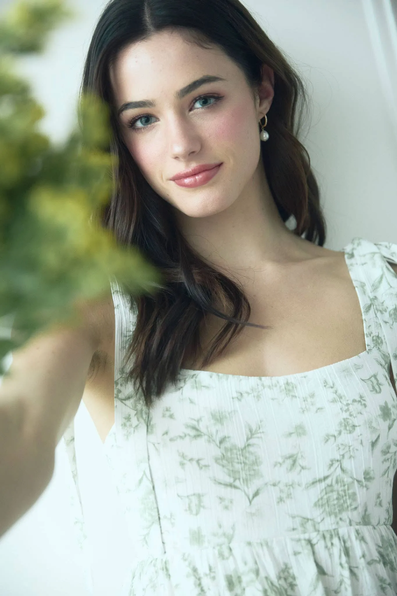 Blue FLORAL TIE STRAP RUFFLE TIERED MIDI DRESS sold by The Dogwood Boutique product image thumbnail 5