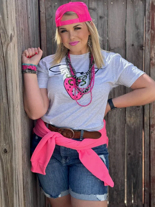 Sweet Strawberry Tee sold by The Dogwood Boutique