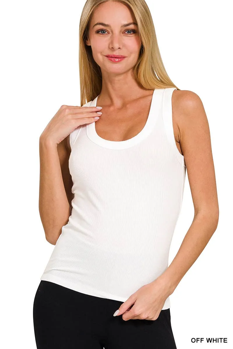 Ribbed Scoop Neck Tank Top sold by The Dogwood Boutique product image thumbnail 2