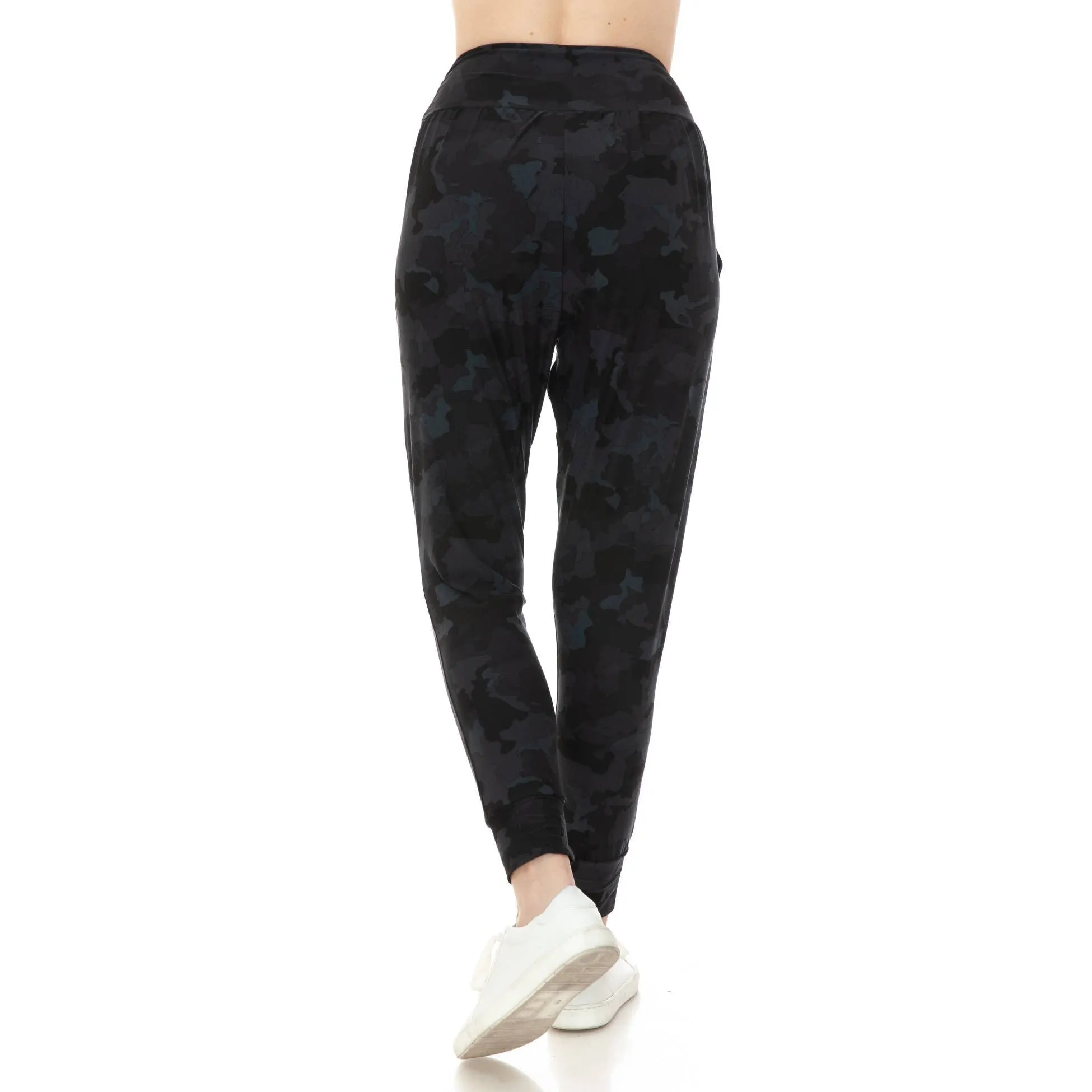 Buttery Soft Black Camo Print Relaxed Fit Joggers sold by The Dogwood Boutique product image thumbnail 3