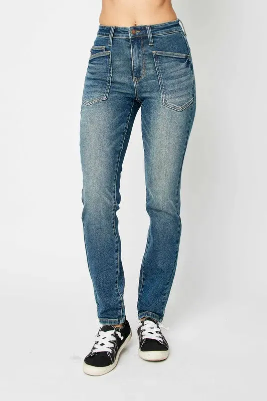 Judy Blue Full Size High Waist Skinny Jeans sold by The Dogwood Boutique product image thumbnail 2