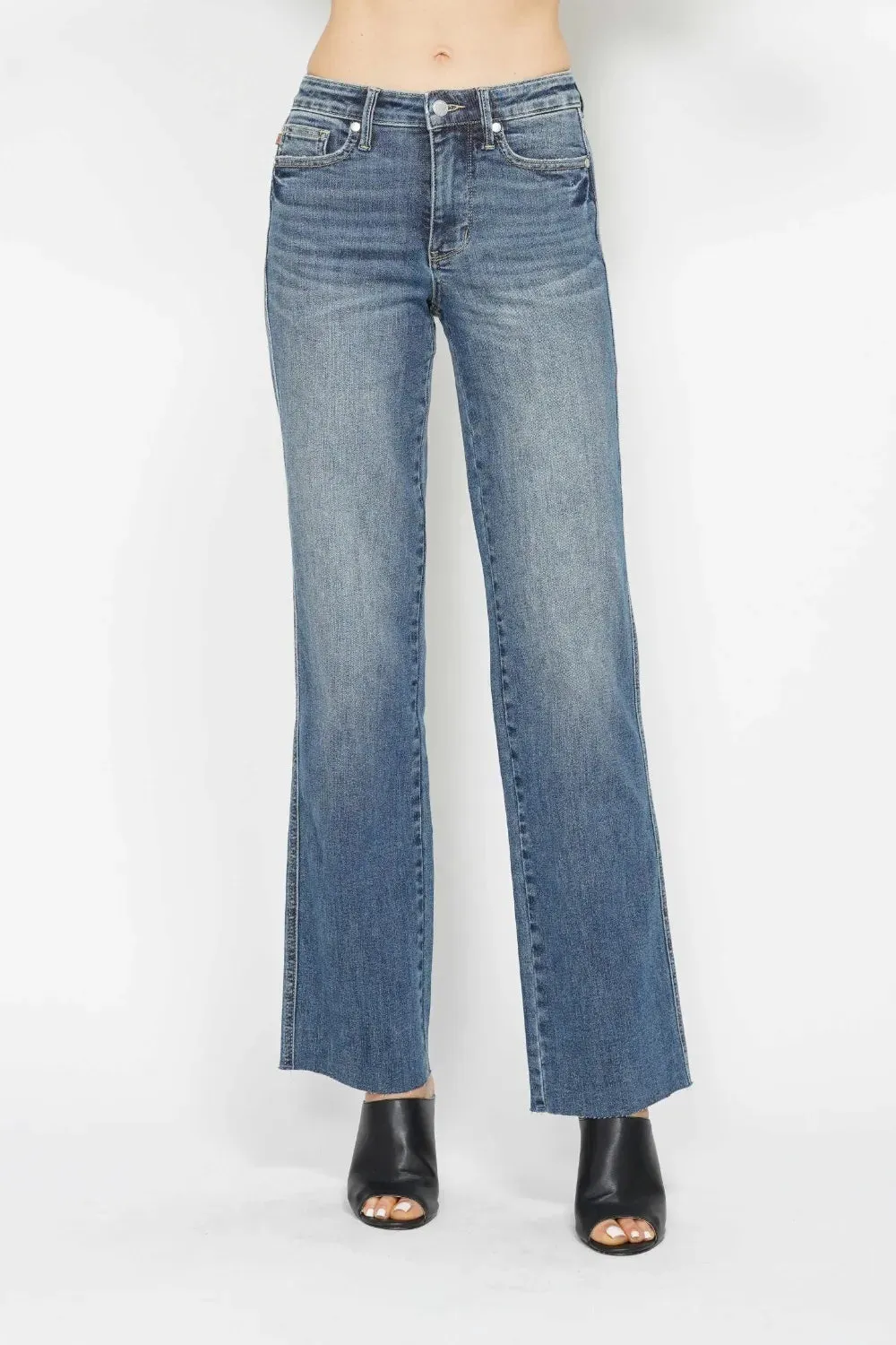 Judy Blue Full Size Tummy Control Straight Jeans sold by The Dogwood Boutique