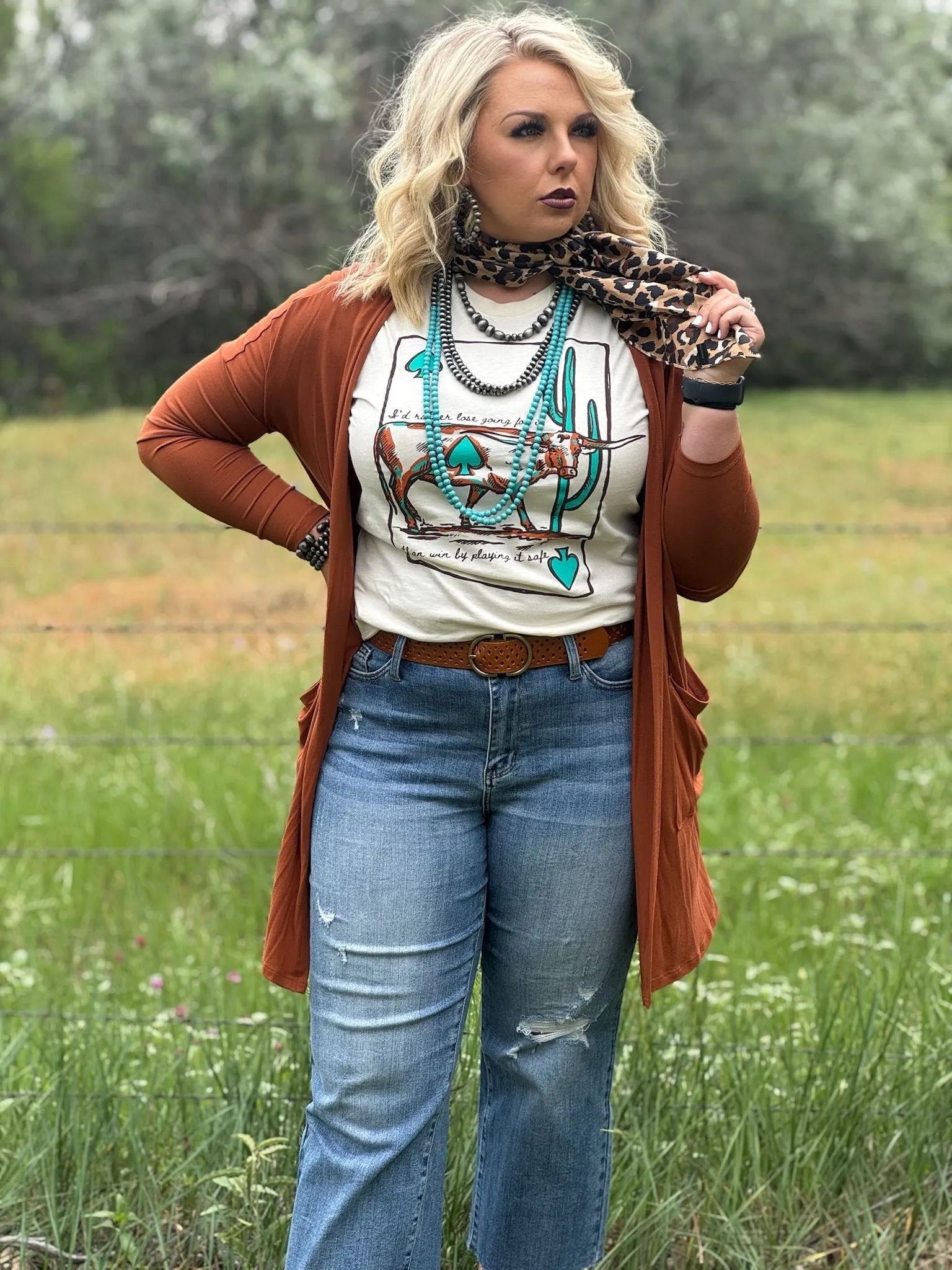 Lauren's Longhorn Tee sold by The Dogwood Boutique product image thumbnail 2