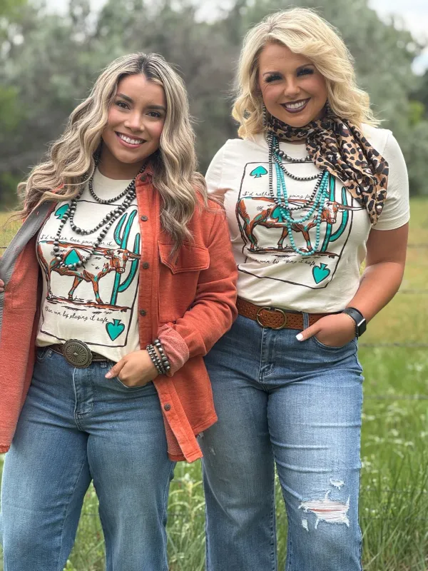 Lauren's Longhorn Tee sold by The Dogwood Boutique