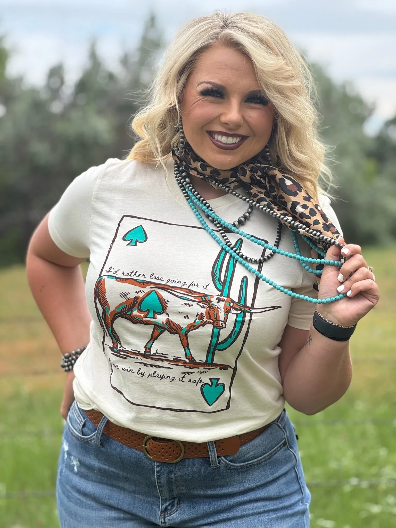 Lauren's Longhorn Tee sold by The Dogwood Boutique product image thumbnail 4