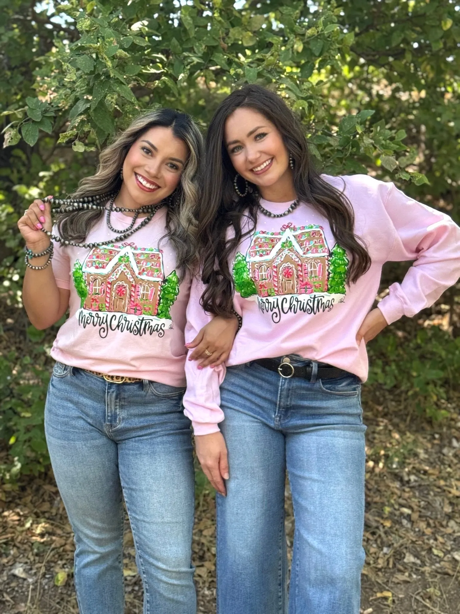 Callie Ann Stelter Gingerbread House Tee & Sweatshirt sold by The Dogwood Boutique