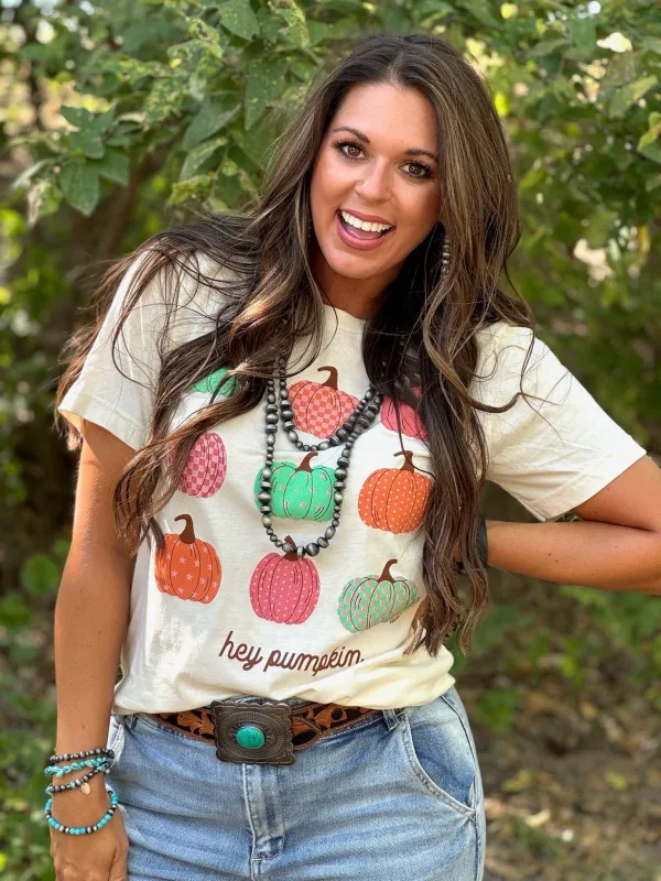 Hey Pumpkin Tee sold by The Dogwood Boutique