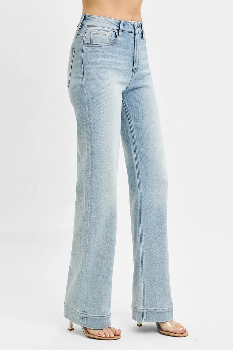 RISEN High Rise Straight Jeans sold by The Dogwood Boutique product image thumbnail 2