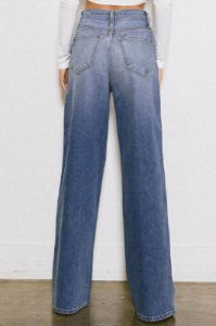 HIGH RISE CENTER LINE WIDE JEANS sold by The Dogwood Boutique