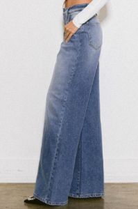 HIGH RISE CENTER LINE WIDE JEANS sold by The Dogwood Boutique