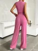 Mock Neck Sleeveless Top and Drawstring Pants Set sold by The Dogwood Boutique
