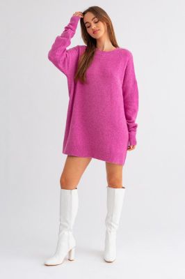 Recycled Yarn Oversized Sweater Dress sold by The Dogwood Boutique