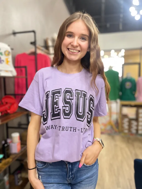 JESUS Way Truth Life Tee sold by The Dogwood Boutique
