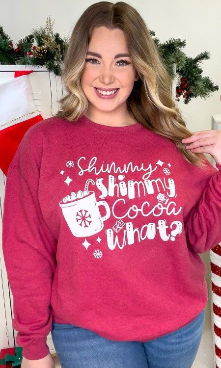 Shimmy Shimmy Cocoa What Graphic Sweatshirt sold by The Dogwood Boutique product image thumbnail 3