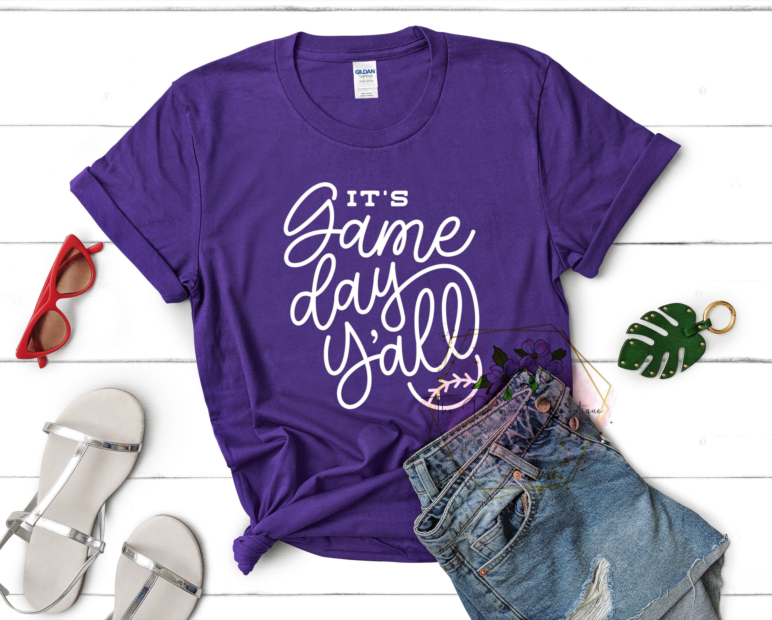 It's Game Day Y'all Baseball Tee sold by The Dogwood Boutique product image thumbnail 2