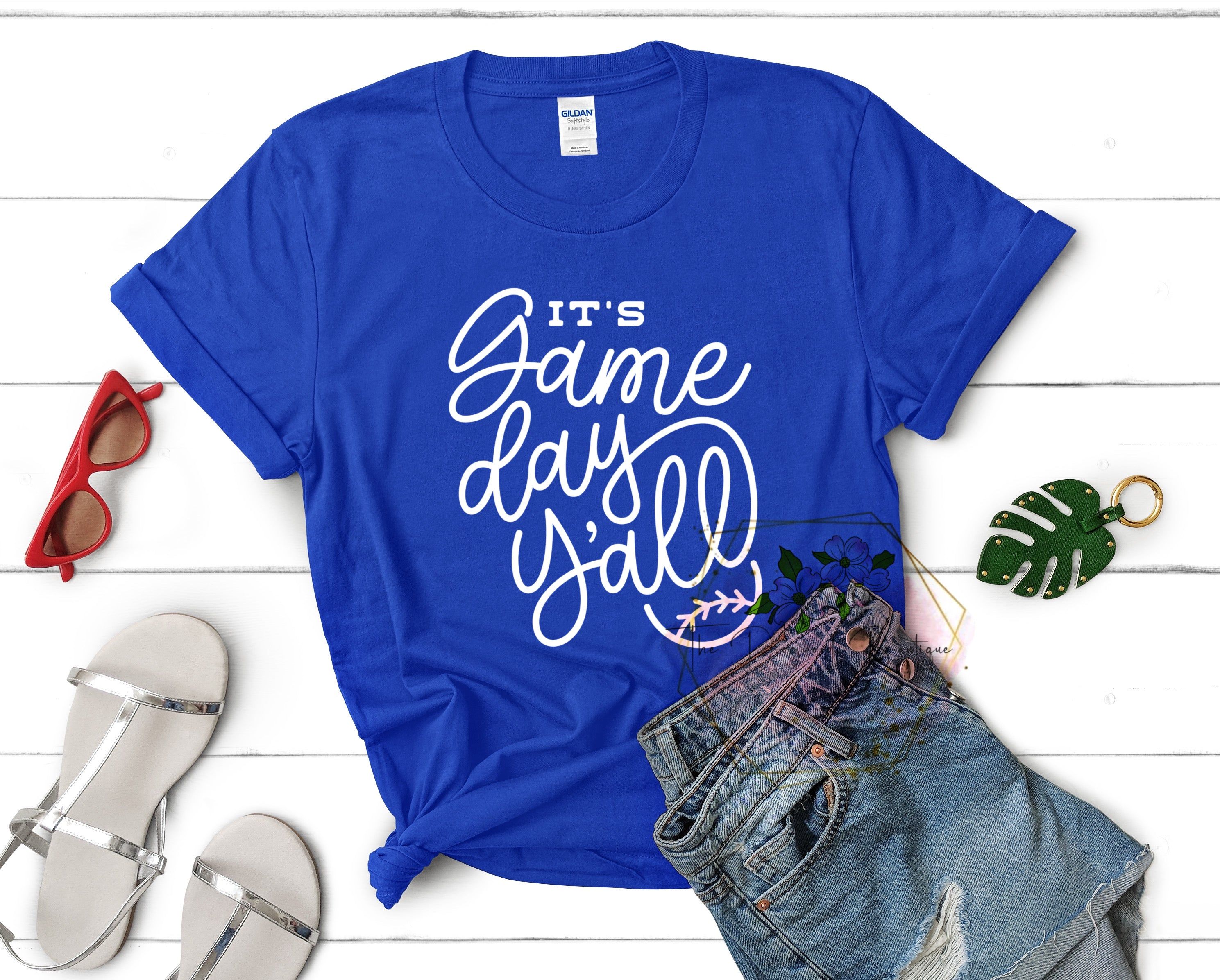 It's Game Day Y'all Baseball Tee sold by The Dogwood Boutique