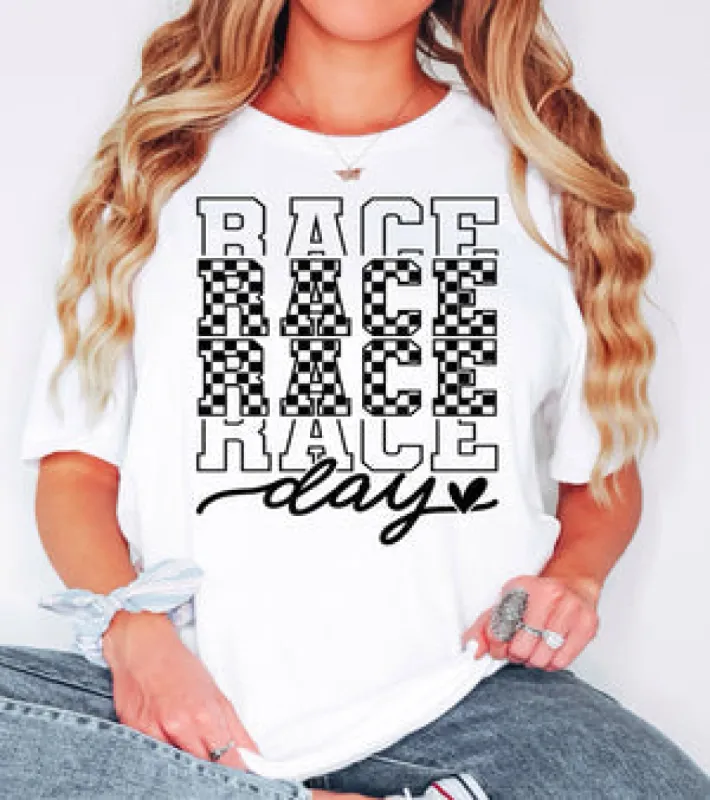 Race Day Tee sold by The Dogwood Boutique