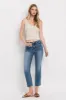 Mid Rise Crop Slim Straight Jeans sold by The Dogwood Boutique