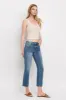 Mid Rise Crop Slim Straight Jeans sold by The Dogwood Boutique