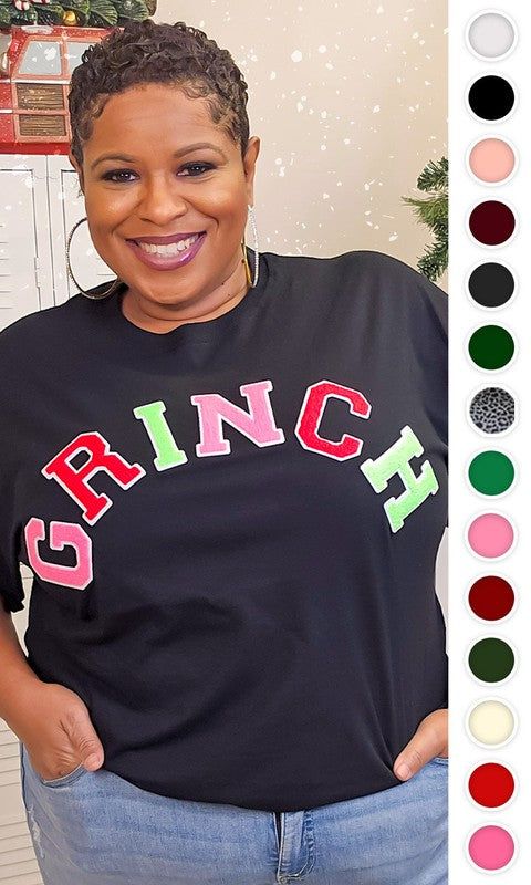 Soft Ideal Chenille Grinch Graphic T-Shirt sold by The Dogwood Boutique product image thumbnail 3